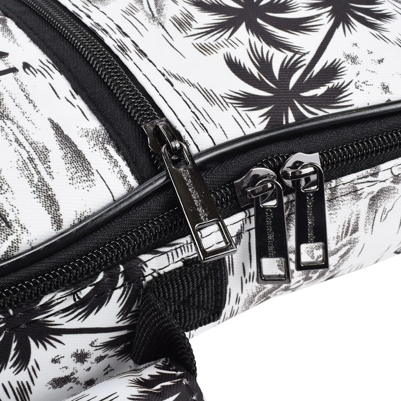 CLOUDMUSIC Ukulele Case Gig Bag Padded Backpack For Concert 23" Inch(Concert, Hawaii Coconut Pattern Black and White) - Image 5